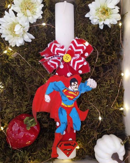 Πασχαλινή λαμπάδα Superman
