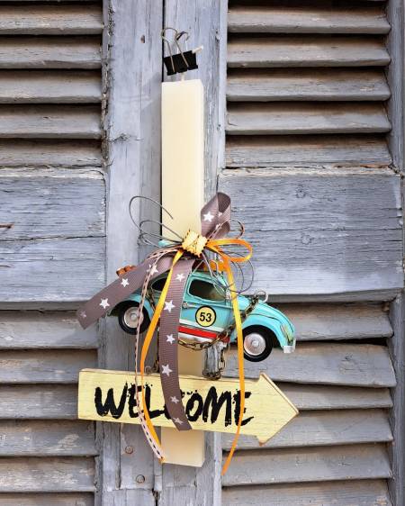 Πασχαλινή λαμπάδα VW sign